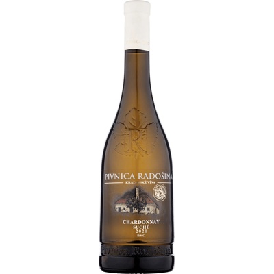 Pivnica Radošina Chardonnay D.S.C. suché 2021 12,5% 0,75 l (čistá fľaša)