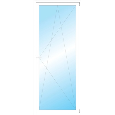 OKNA HNED Plastové okno 87x211 cm bílé otevíravé a sklopné pravé