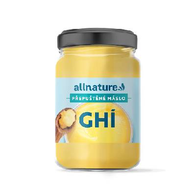 Allnature Ghí Čisté maslový tuk bez laktózy 1 l