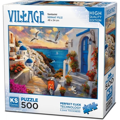 KS Games Пъзел KS Games от 500 части - Санторини (20074)