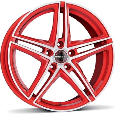 Borbet XRT 8x17 5x112 ET45 racetrack red polished