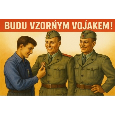 Ceduľa Budu vzorným vojákem!
