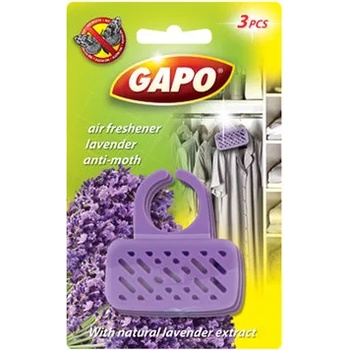 Gapo ароматизатор против молци в гардероби, Лавандула 3 броя в опаковка