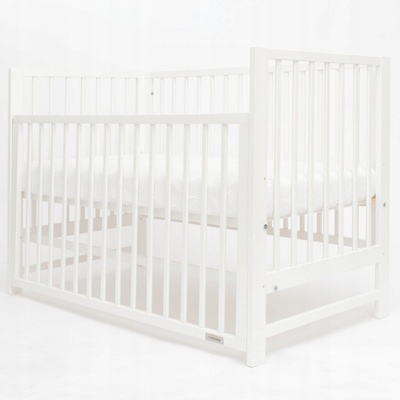 New Baby Drevená postieľka 65 x 125 cm biela