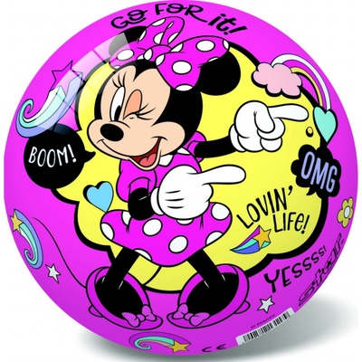 Míč Disney Minnie růžový,fialový 14cm