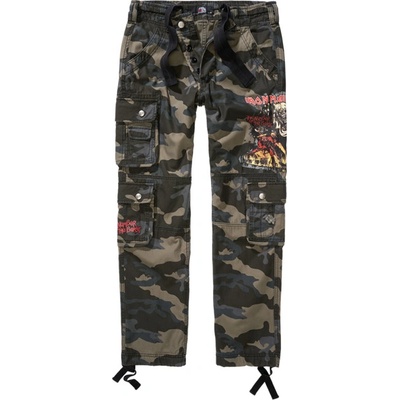 Kalhoty Brandit Iron Maiden Pure Vintage Slim darkcamo