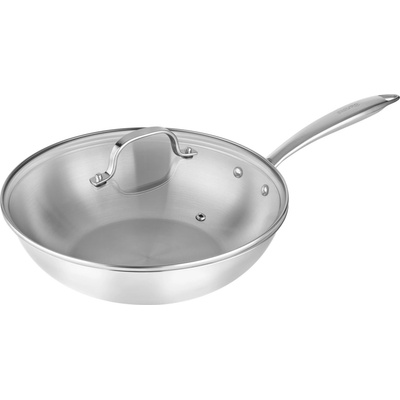 Siguro Wok Pure Delight, priemer 28 cm, s pokrievkou, prémiová nehrdzavejúca oceľ