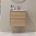 Bath Deluxe Шкаф за баня с мивка MOLDE, 60x55x46 см, цвят дъб (BT0140)