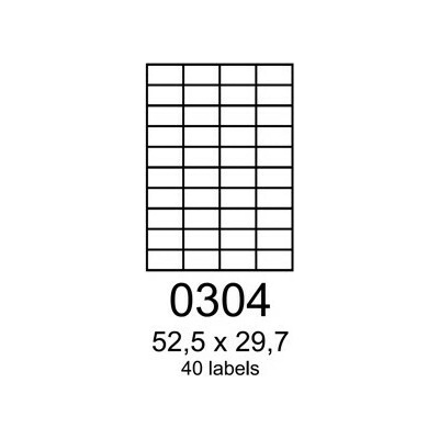 etikety RAYFILM 52,5x29,7 univerzálne biele R01000304A (100 list./A4) R0100.0304A