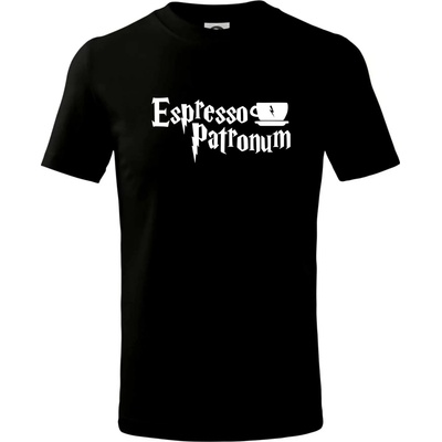 Harry Espresso Patronum tričko detské čierna