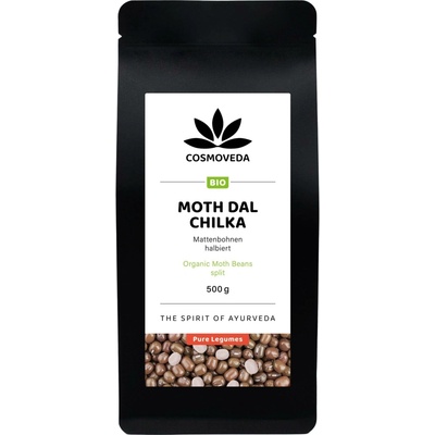 Cosmoveda Moth Dal Chilka bio půlené fazole Mungo 500 g