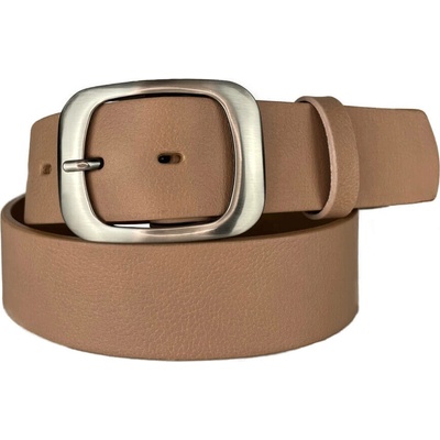 Kožený opasek unisex dop5 béžový
