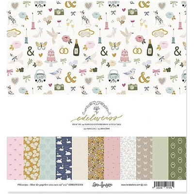 LORA BAILORA Sada scrapbook papírů 12"x12" / Edelweiss