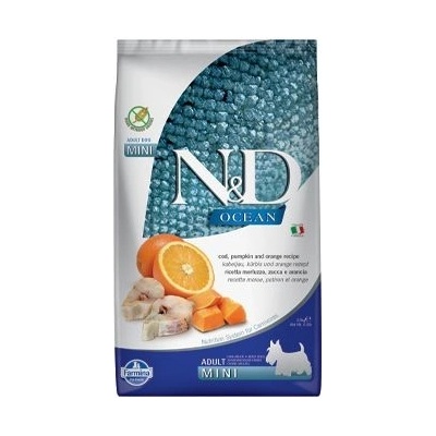N&D Ocean Dog Adult Mini Grain Free Codfish & Pumpkin & Orange 0,8 kg