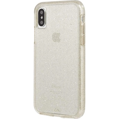 Case-Mate Naked Tough Sheer Glam Case - кейс с висока защита за iPhone XS, iPhone X (златист)