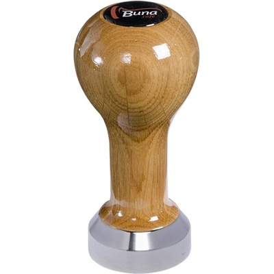 Buna Café Tamper dub lak, TP, nerez mat, plochý 41 mm