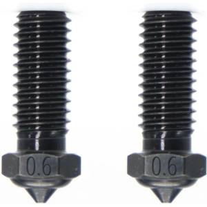QIDI Tech Дюза от закалена стомана за X-Smart 3/X-Plus 3/X-Max 3/Q1-Pro, комплект от 2 - 0, 6 mm (728683350013)
