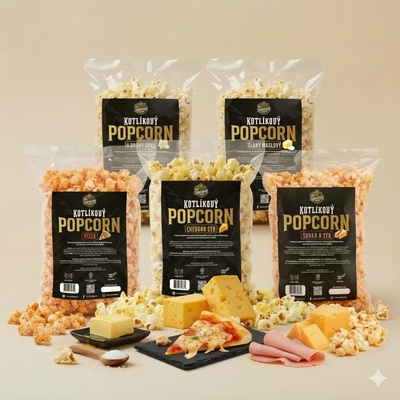 SnackStore.cz Popcorn slaný párty mix balík 5 ks