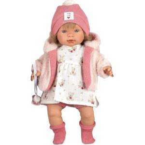 Llorens 42168 CARLA - реалистична кукла със звуци и меко текстилно тяло (4-42168)