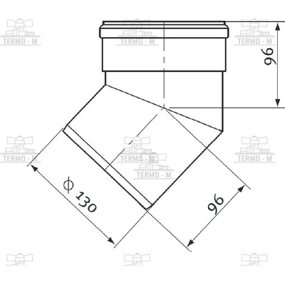 PROTHERM Koleno Ø 130 mm – 45° (2ks )K31K 0020079307