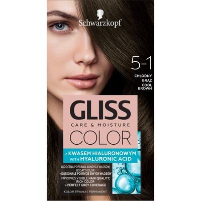 Schwarzkopf Gliss Color 5-1 Chladný Hnedý