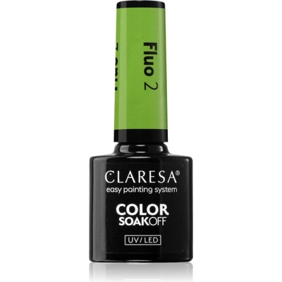 Claresa SoakOff Uv Led Color Fluo gélový lak na nechty odtieň 2 5 g