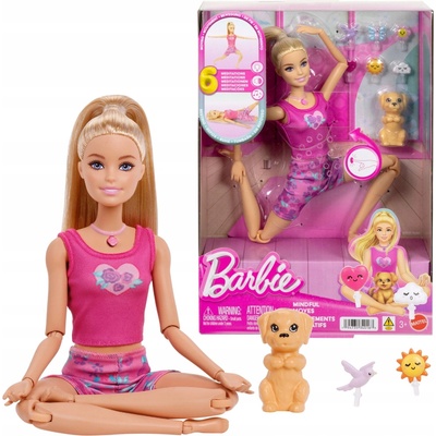 Barbie Meditácia: Pohyb a relax Bábika Interaktívna JJN55