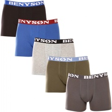 Benysøn 5 Pack pánské boxerky bambusové vícebarevné 4002