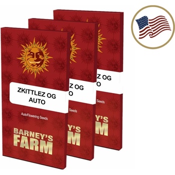 Barney's Farm Zkittlez OG AUTO semena neobsahují THC 5 ks