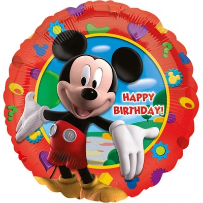 balónek Mickey Mouse Happy Birthday kulatý 45 cm