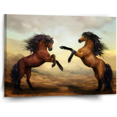 Sablio Obraz Vzpínající se koně - 150x110 cm