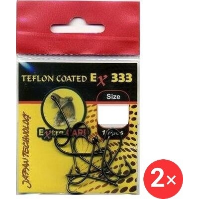 Extra Carp Teflon Hooks EX 333 Vel. 4 2 × 10 ks