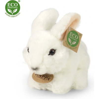Rappa Плюшено Бяло зайче, стоящо, 16 см. , серия Еко приятели (210141)