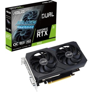 ASUS GeForce RTX 3050 Dual V2 OC Edition 8GB GDDR6 (DUAL-RTX3050-O8G-V2/90YV0GH6-M0NA00) Видео карти