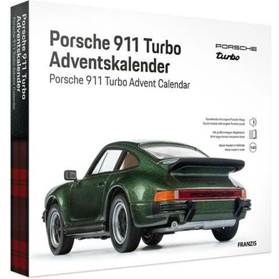 Franzis adventní kalendář Porsche 911 Turbo v dubově zelené metalické barvě – Zboží Mobilmania