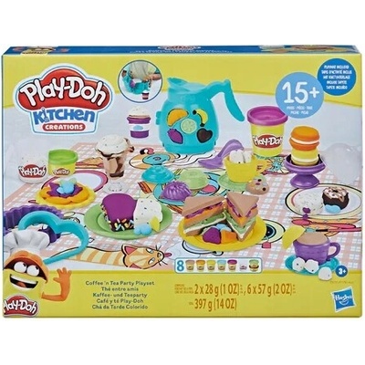 Play-Doh Plastelína Súprava Kanvica ČAS NA ČAJ 3+ 8 TÚB 15 DIELOV. F5751