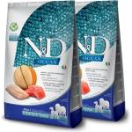 FARMINA N&D кучешка OCEAN (GF) възрастни средни и макси, сьомга, треска и пъпеш 2 x 12 кг