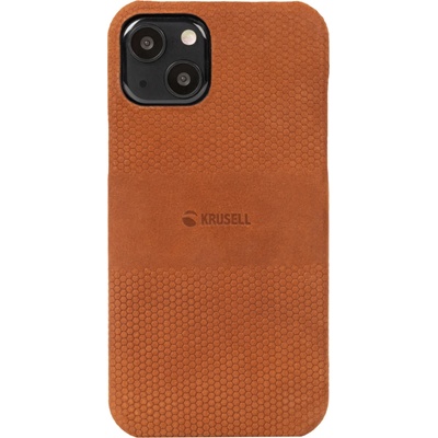 Krusell Гръб Krusell Leather Cover за Iphone 13 - Cognac