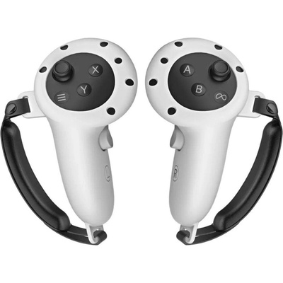 Vortex Virtual Reality Силиконови капаци за контролер + държач за Meta Quest 3S, 3 (VVR.SIL.CONTRL.COVER.SET.GRY.QUEST3.2023)