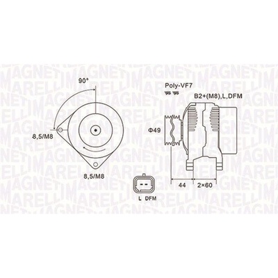 Generátor MAGNETI MARELLI 063731877010