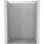 Mexen Lunar-B лява врата за душ 145 см, прозрачна, позлатена четка - 832S-145-050-55-00-L (832S-145-050-55-00-L)