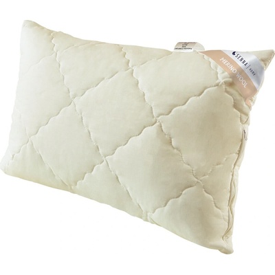 Inter-Widex luxusný prešívaný vankúš s ovčou vlnou Merino 50x60