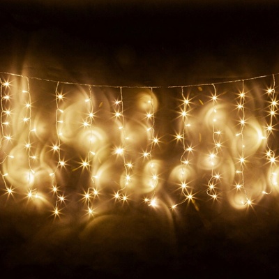 REBEL Sveteľný záves 5m 330LED teplý biely IP44 spojovateľný ZAR0475-2