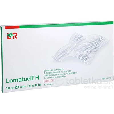 Lomatuell H Tyl mastný 10 x 20 cm 10 ks sterilné