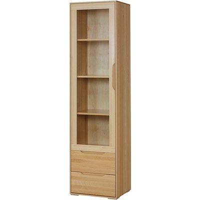 KW420 dřevěná skříň knihovna z buku Drewmax