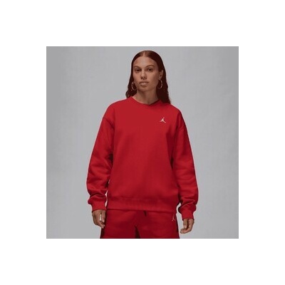 Jordan Women Brooklyn Fleece Crew-Neck Sweatshirt červená