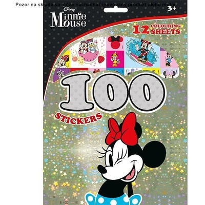 100 samolepiek s maľovankovými listami Minnie