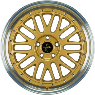 Keskin KT22 8x18 5x108 ET45 gold lip polished