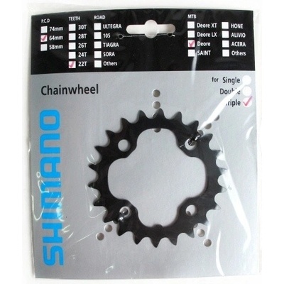 Prevodník Shimano Deore M590 22z 3x9 čierny
