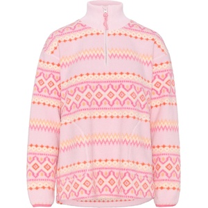 Kari Traa Дамски поларен пуловер Kari Traa Women's Ruthie Midlayer Half Zip Fleece jumper - Pink Frost (105-5752-0713)